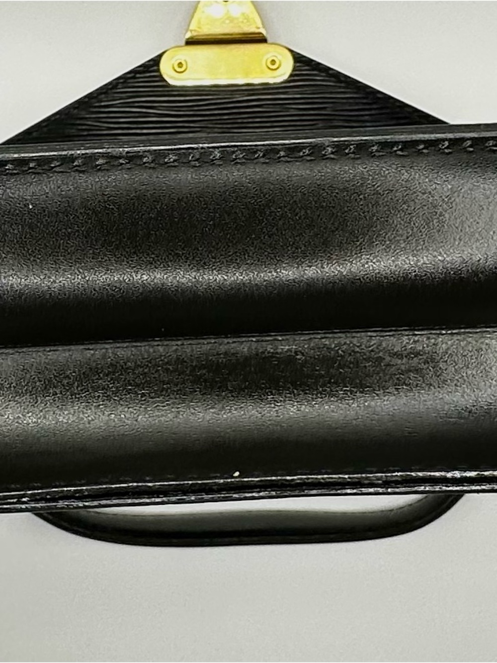 Louis Vuitton Black Epi Leather Top-Handle Satchel with Gold Hardware - Picture 13 of 16